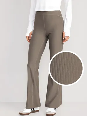 Extra High-Waisted PowerSoft Ribbed Super Flare eggings