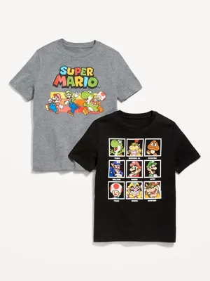 uper Mario Gender-Neutral T-hirt 2-Pack for Kids