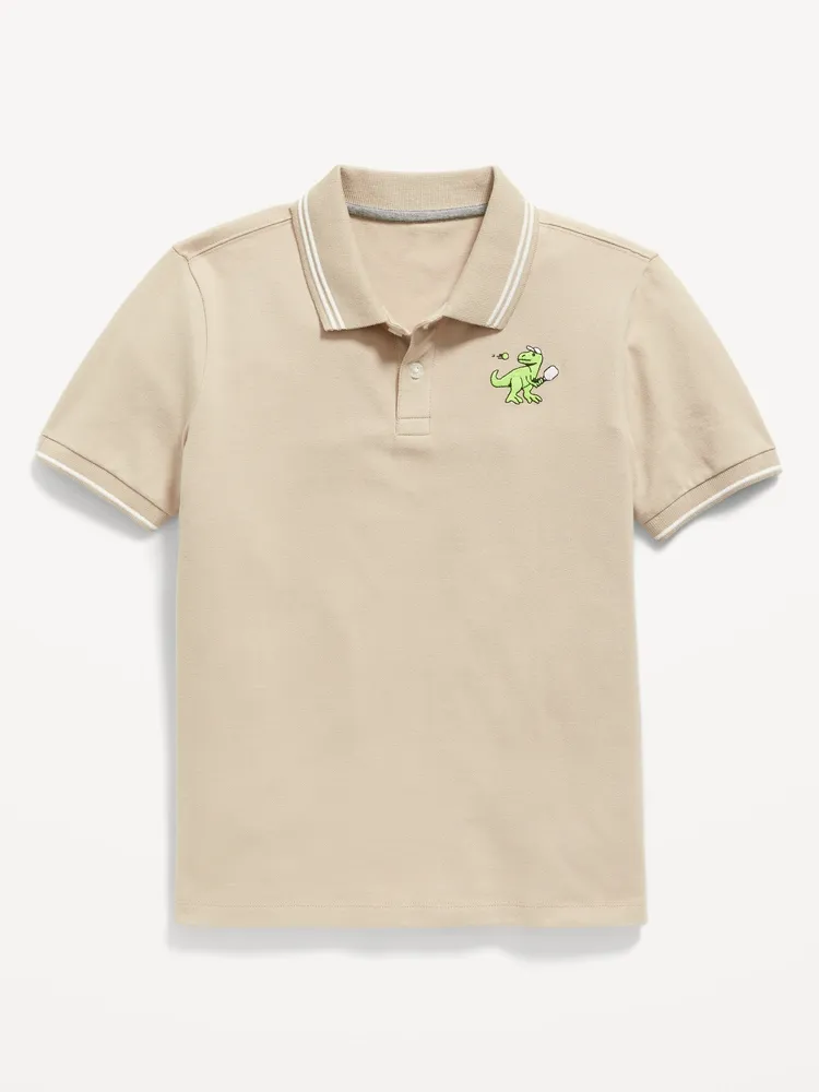 Short-Sleeve Pique Polo Shirt for Boys