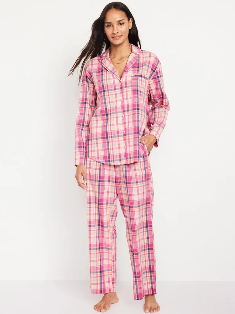 Oversized Poplin Pajama Set