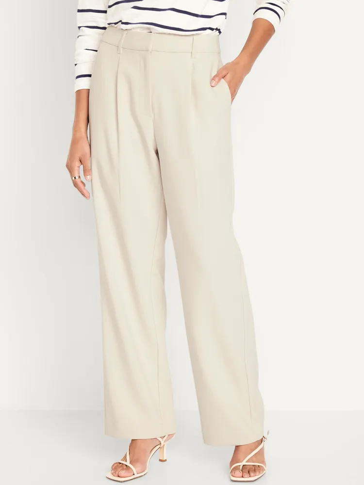 Extra High-Waisted Taylor Trouser Wide-Leg Pants