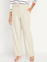 Extra High-Waisted Taylor Trouser Wide-Leg Pants