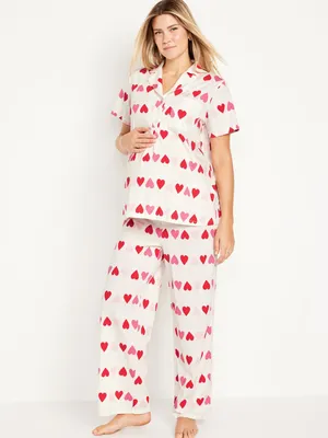 Maternity Printed Jersey Pajamas