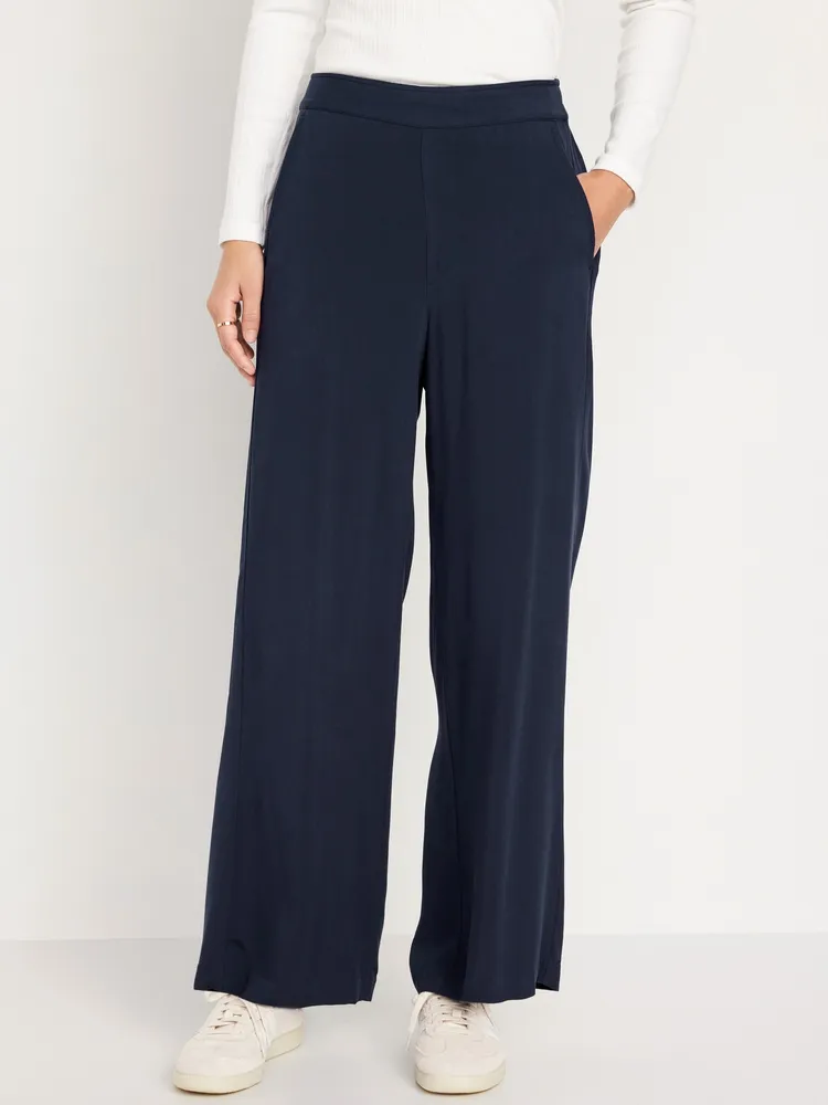 High-Waisted Playa Wide-Leg Pants