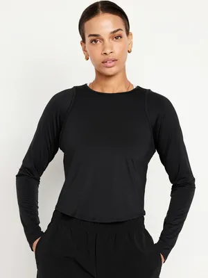 FlowForm Crop Cutout-Back Top