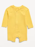 Unisex Long-Sleeve Swim Rashguard Bodysuit for Baby