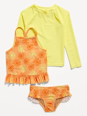 3-Piece Rashguard Cami Swim Set for Toddler & Baby