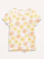 Softest Short-Sleeve Printed T-Shirt for Girls