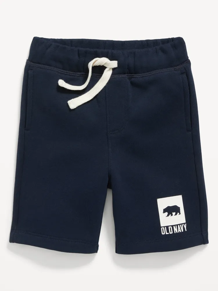 Logo-Graphic Pull-On Shorts for Toddler Boys