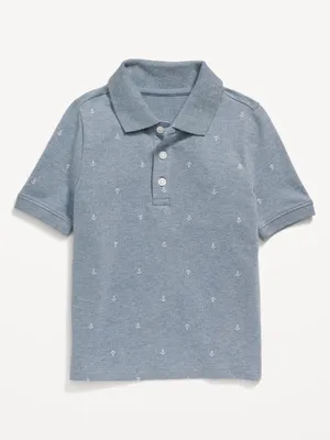 Printed Short-Sleeve Polo Shirt for Toddler Boys