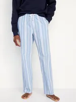 Printed Poplin Pajama Pants