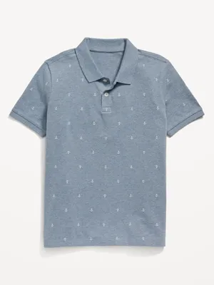 Printed Pique Polo Shirt for Boys