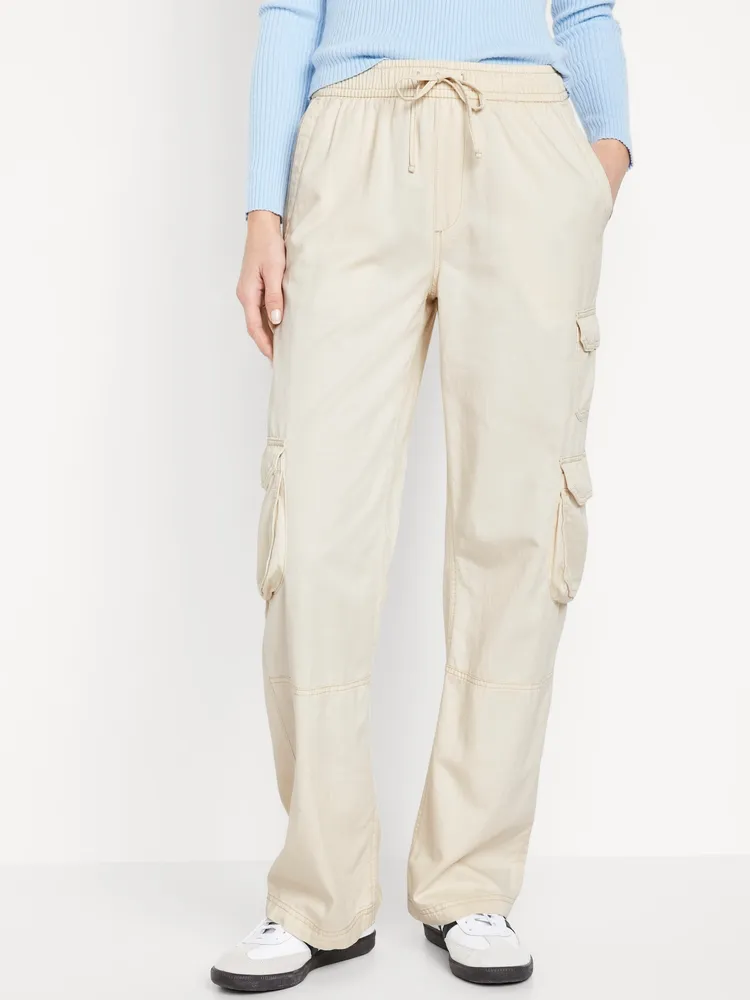 Mid-Rise Cargo Pants