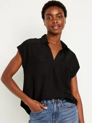 Dolman-Sleeve Utility Top