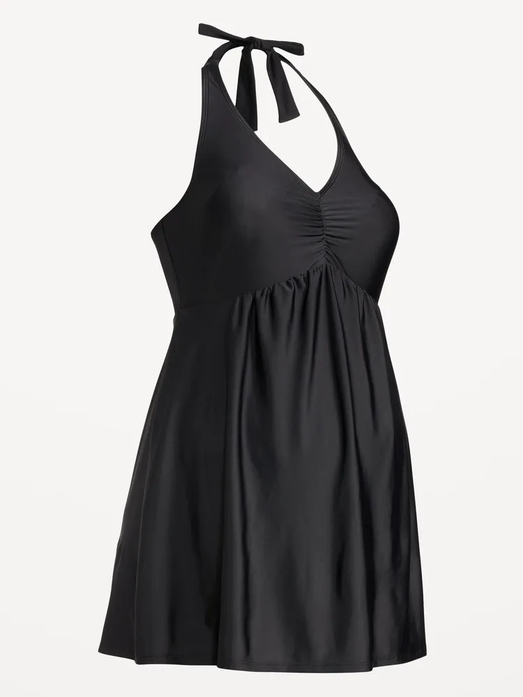 Maternity Halter Swim Dress