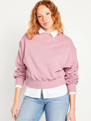 Drop-Shoulder Sweatshirt for Women