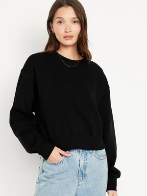 SoComfy Drop-Shoulder Crew-Neck Sweatshirt