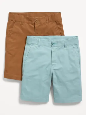 Uniform Twill Shorts 2-Pack for Boys (At Knee