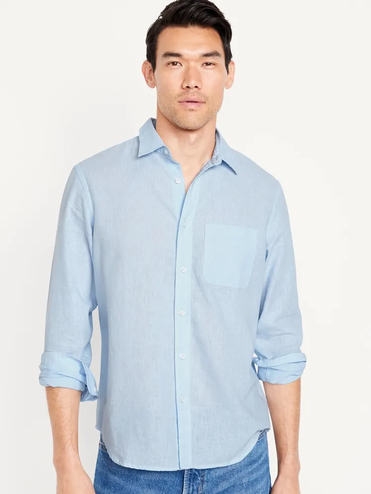Classic Fit Everyday Linen-Blend Shirt