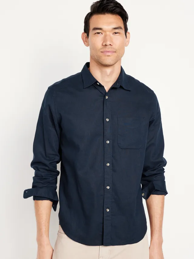 Regular-Fit Everyday Non-Stretch Chambray Shirt