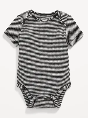 Unisex Printed Short-Sleeve Bodysuit for Baby