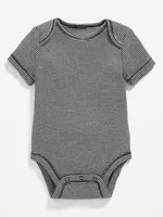 Unisex Printed Short-Sleeve Bodysuit for Baby