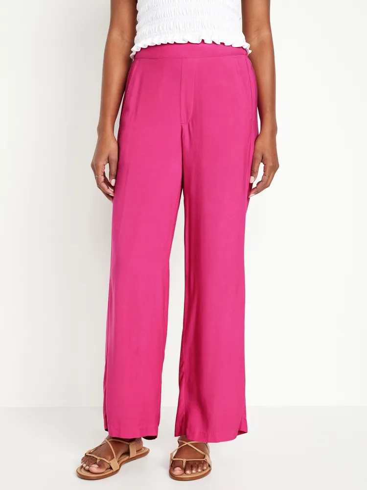 High-Waisted Playa Wide-Leg Pants