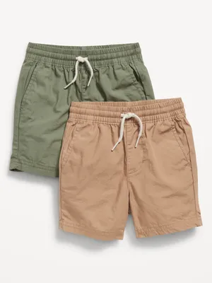 Poplin Pull-On Shorts 2-Pack for Toddler Boys