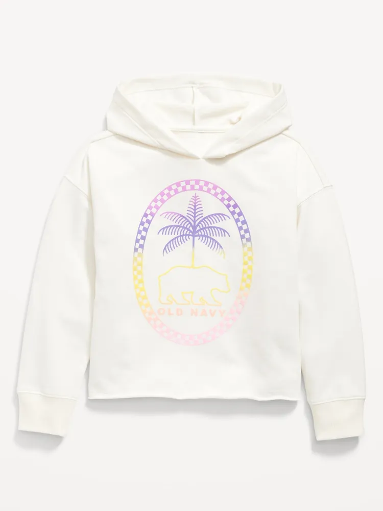Vintage Logo-Graphic Hoodie for Girls