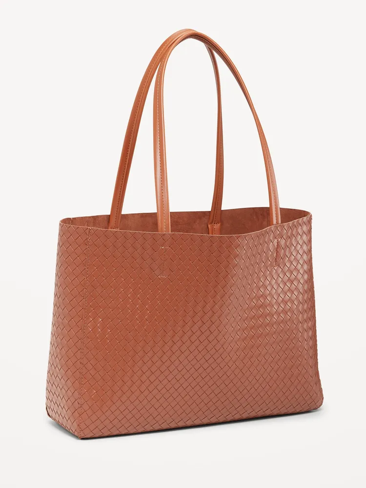 Faux Leather Tote Bag