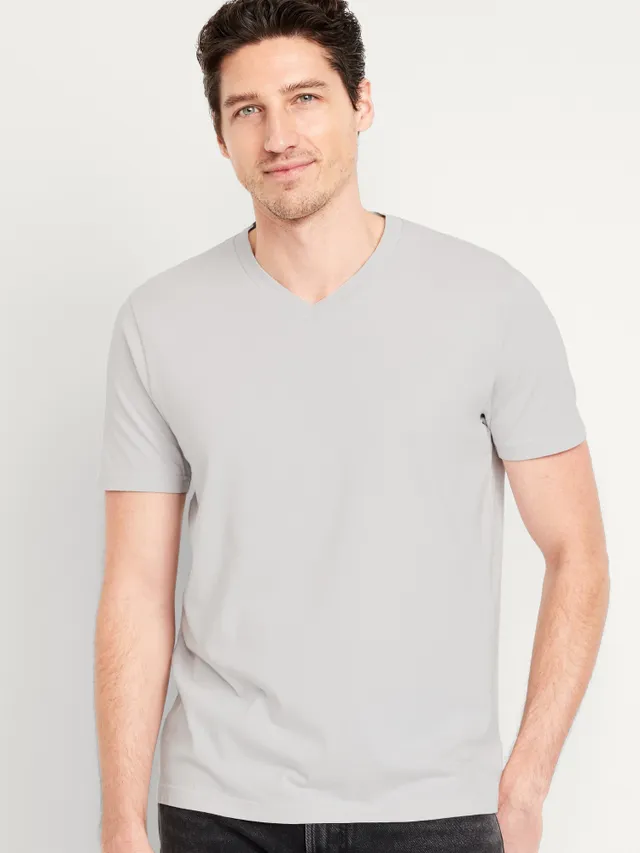 Nautica Men's J-Class Logo Classic-Fit Cotton V-Neck T-Shirt