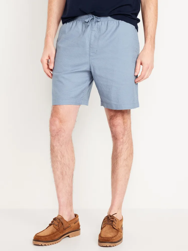 Textured Jogger Shorts - 7-inch inseam