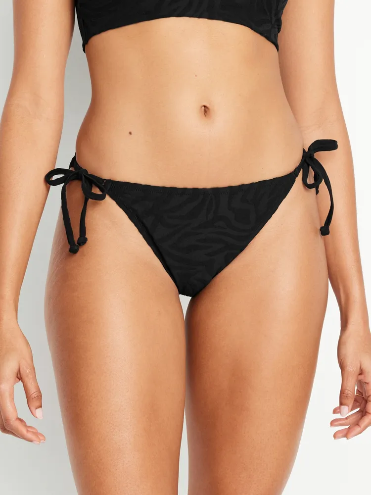 Low-Rise String Bikini Swim Bottoms for Women