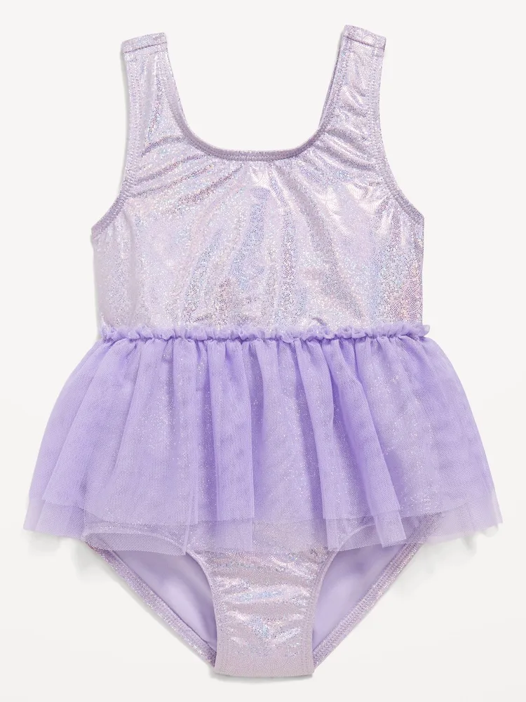 Sleeveless Swim Tutu One-Piece for Toddler and Baby