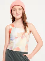 PowerSoft Ruched-Strap Tank Top for Girls