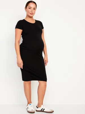 Maternity Short-Sleeve Bodycon Dress