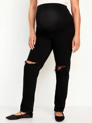 Maternity Full Panel Boyfriend Straight Jeans