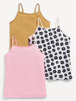 Fitted Cami Tank Tops 3-Pack for Toddler Girls