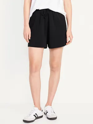 Extra High-Waisted Terry Shorts - 5-inch inseam