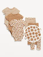 Unisex Bodysuit & Leggings 6-Pack for Baby