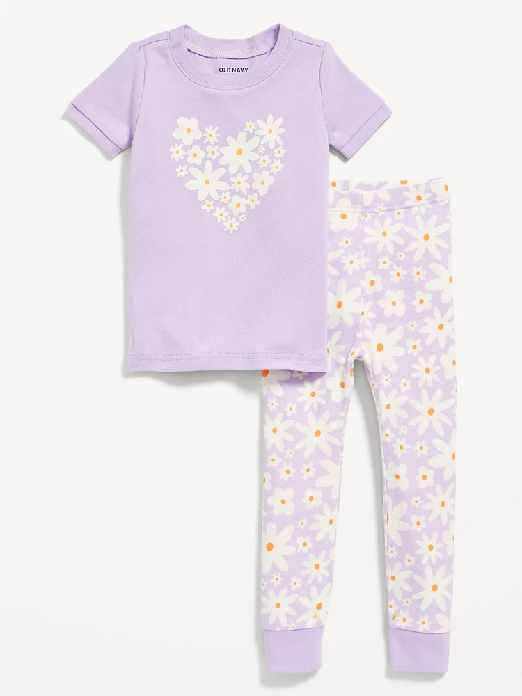 Unisex Snug-Fit Printed Pajama Set for Toddler & Baby