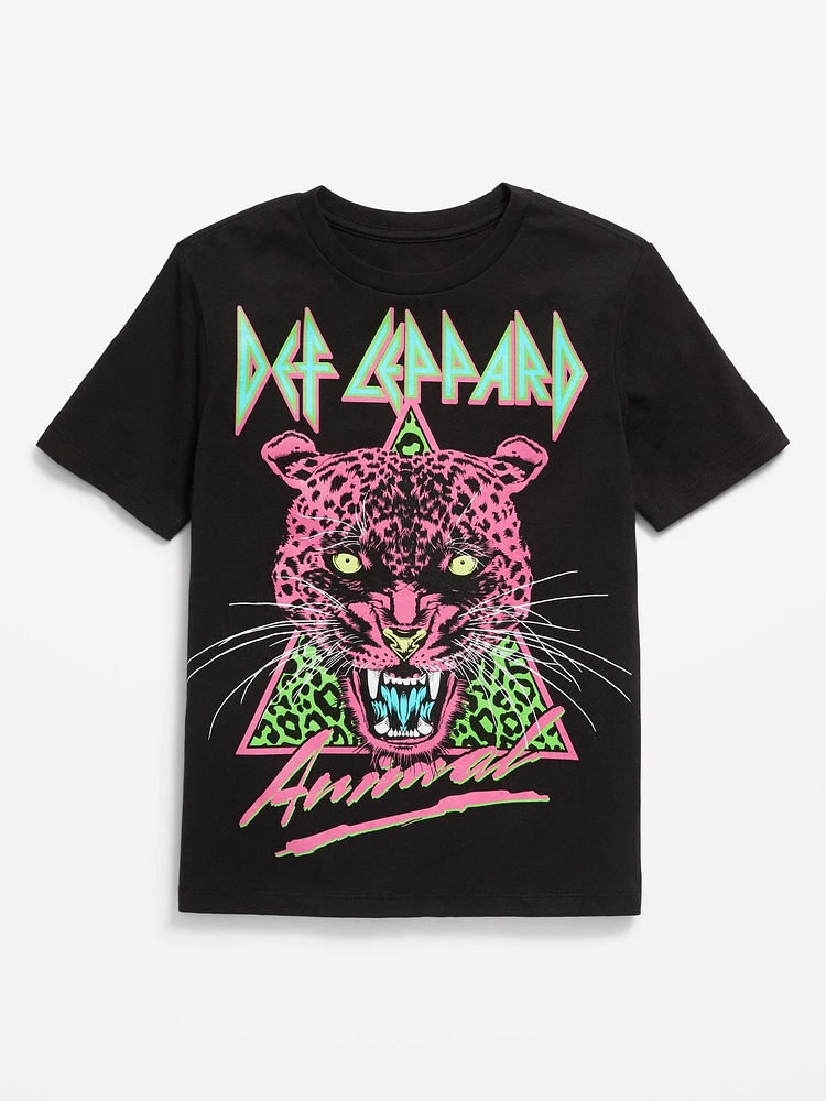 Def Leppard Gender-Neutral Graphic T-Shirt for Kids