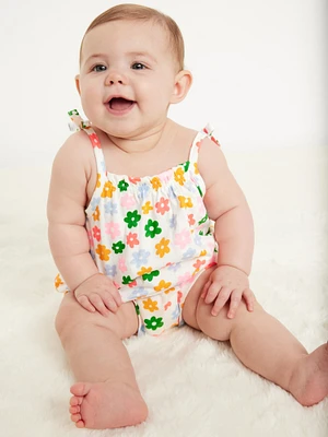 Tie-Bow One-Piece Romper for Baby