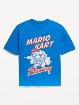 Super Mario Bros. Oversized Gender-Neutral Graphic T-Shirt for Kids