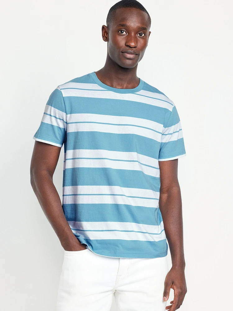 Crew-Neck Striped T-Shirt