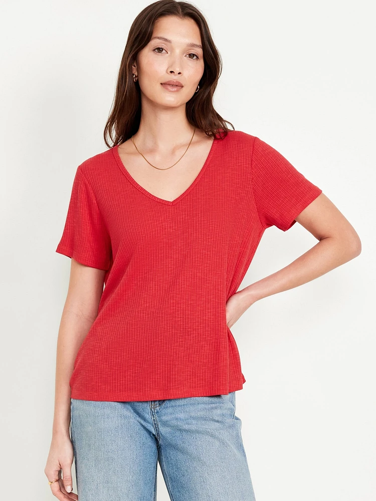 Luxe Slub-Knit T-Shirt