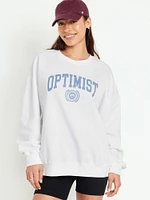 Oversized Graphic Tunic Sweatshirt