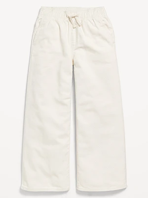 High-Waisted Baggy Wide-Leg Pull-On Jeans for Girls