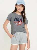 Short-Sleeve Team USA Graphic T-Shirt for Girls