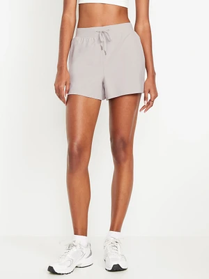 High-Waisted PowerSoft Shorts - 3-inch inseam